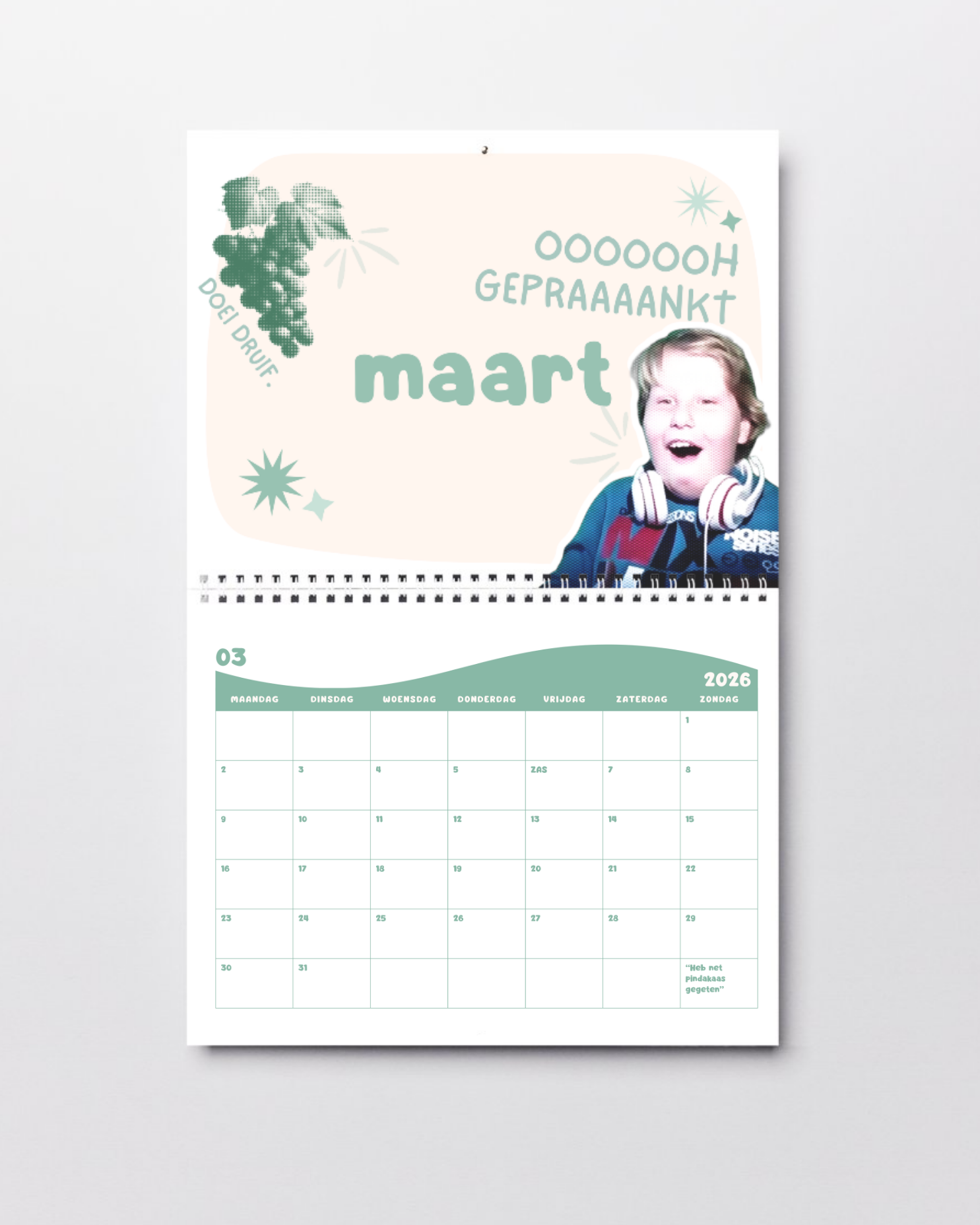 Meme jaar kalender '26
