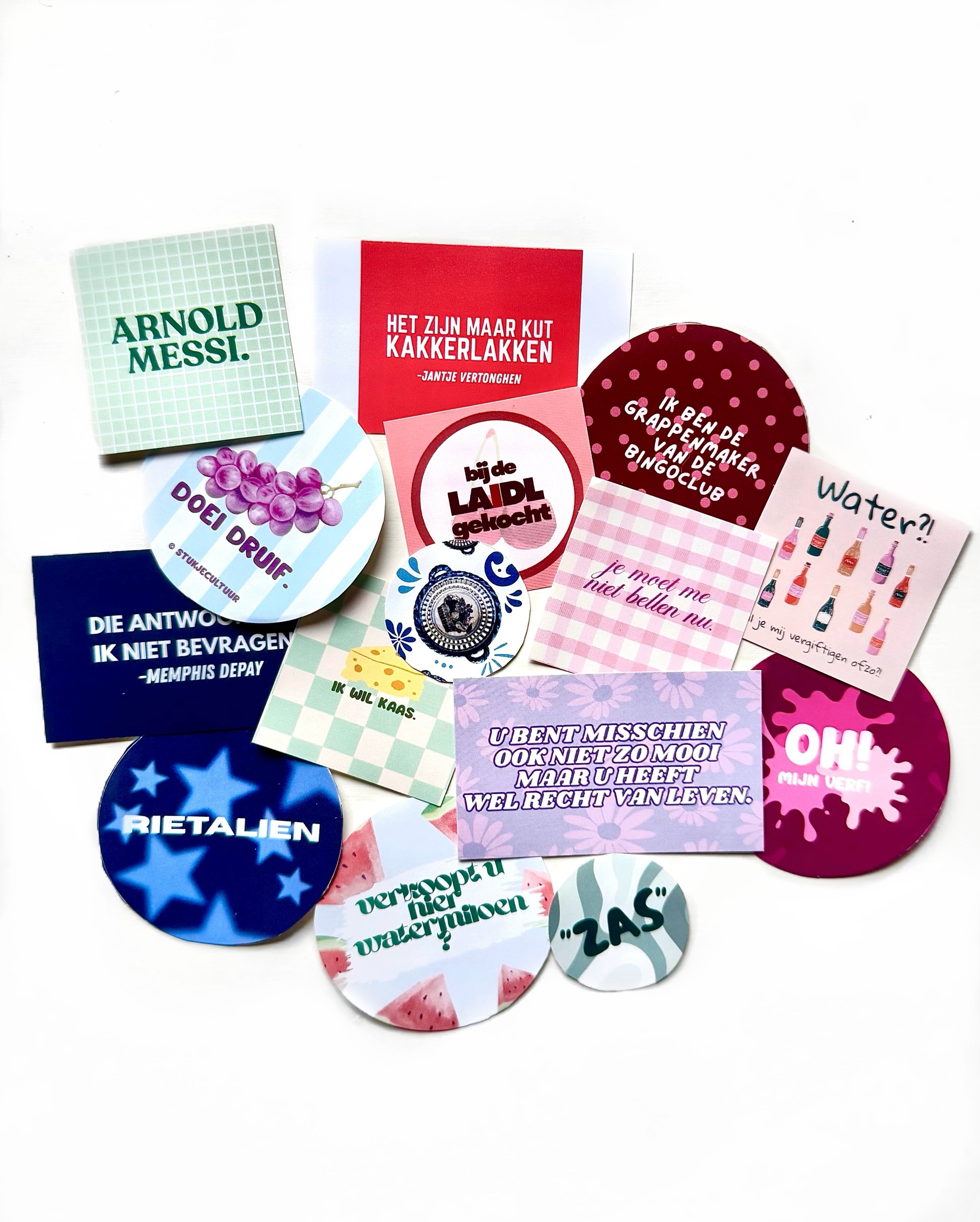 Nederlandse Memes Sticker Pack (15 stuks)